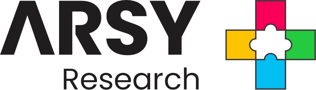 ARSY RESEARCH + logo